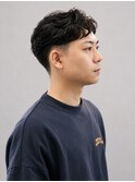 メンズパーマ刈り上げ清潔感ビジネスショート30代