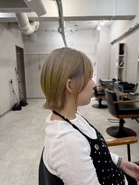 ルフ 錦糸町(L'oeuf)&nbsp;ミルクティーベージュ×イエローとオレンジエンドカラー