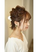 ショートヘアでもできる可愛いハーフUP☆