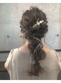 編みさげヘアセット