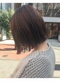 【 Lopiolu島田】切りっぱなしボブブリーチ無しオレンジベージュ