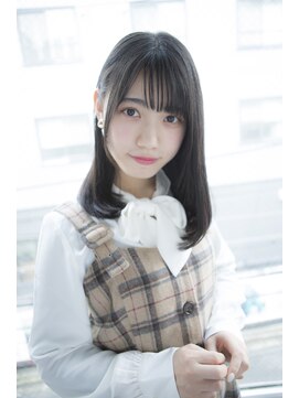 サロンドミルク 原宿(salon de MiLK) 【salon de MiLK 原宿】ダークアッシュ×ストレートワンカール