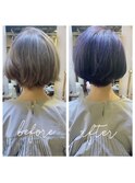 おしゃれカラーボブ★ラベンダーパープル