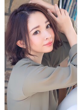 ロンドカスティーヨ 四日市(Lond castillo) 【Lond castillo】佐次田 ゆるふわボブペールベージュ