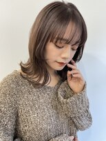 ピープスアンドスー 表参道 渋谷(Peeps&Suu.)&nbsp;エフォートレスグレージュ外ハネココアベージュ