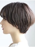 エレガントゆるふわショートボブ