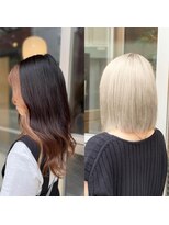 ルフレ 新宿本店1st(Reflet)&nbsp;ダブルカラー/スモーキーグレー/デザインカット