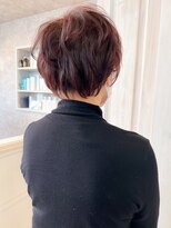キャアリー(Caary)&nbsp;福山caary小顔補正立体カット50代60代ショートヘアショートボブ