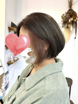 リベストバイジェービー 稲毛(li best. byjb) 切りっぱなしボブ/エアリーロング/美髪/ピンクブラウン【稲毛】