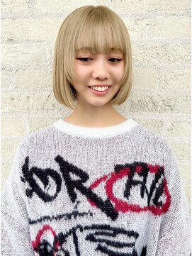 トップヘアーラウンジ 知立(TOP HAIR Lounge) 韓国風！ブロンズタッセルボブ/ハイトーンカラー