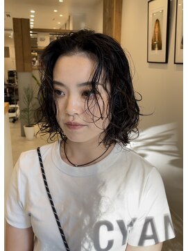 シアン 矢場町店(CYAN.) 暗めカラー×ボブパーマ