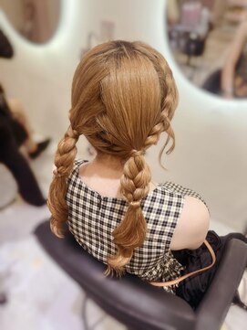 クラン 梅田店(Clan) 編みおろしツイン/梅田ヘアセット