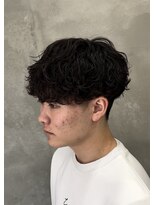 スイッチ(men's SWITCH)&nbsp;大分メンズ波巻きスパイラルパーマツイストツーブロックマッシュ