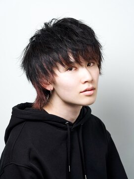 アルファ 新宿(alpha) サーフカール/ 刈り上げセンターパート/ブルーブラック[新宿駅]