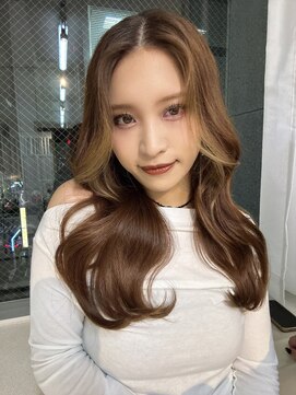 ミョンシル 【myonsil 松本】顔周りレイヤー/ミルクブラウン