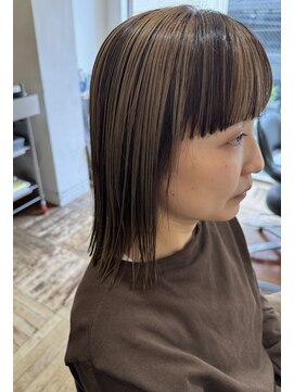 バローチェ(Barouche) 【Barouche/中島綾子】　コントラストハイライト　ボブ　堀江