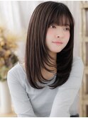 艶感ストレートロングレイヤーくすみカラーa志木20代30代40代