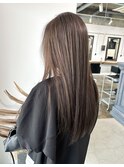 透明感こっくりブラウンカラー