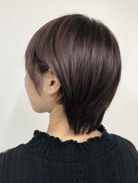 ブルームシエル(bloom ciel) 美シルエット×モーヴブラウンのショートウルフ