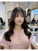 ミニウルフレイヤーカット顔周り前髪韓国ミディアムロング北千住