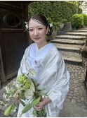花嫁前撮り白無垢ヘア