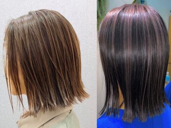 ランタンバイソロン(Rantan by Solon)の写真/話題の白髪ぼかしハイライトで大人女性の気になる白髪の目立ち緩和♪シナジーで白髪抑制対策も可能です!