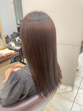 髪質改善/顔周りレイヤーカット/グレージュ[千葉/千葉駅]