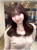 結んでも可愛いレイヤーカット/顔まわり/ミディアムレイヤー