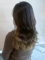 ノッポサン(Noppo3) グラデーションカラー アッシュベージュ ブリーチ ロング