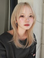 アンアミ シブヤ(Un ami shibuya) 【Unami】レイヤーカット/ハッシュカット/ハイトーンカラー