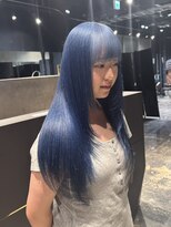 エノア 東京(ENORE)&nbsp;ブルーシルバー/ロング/ブリーチ２回