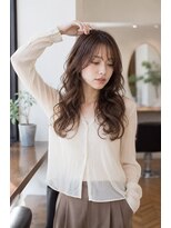 バグズ ヘアデザイン 桔梗が丘店(Baguz HAIR DESIGN)&nbsp;韓国風くびれレイヤー透明感グレージュ波巻きウェーブ