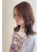 olu.hair新安城/髪質改善/ショート/白髪ぼかし/縮毛矯正【 9/7 NEW　OPEN（予定）】&nbsp;ミディアムレイヤー