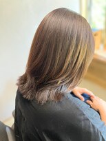 オト(oto)&nbsp;透明感ミルクベージュ艶カラー髪質改善ニュアンスレイヤーミディ