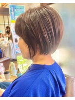 ハピネス クローバー 学園前店(Happiness CLOVER)&nbsp;ショートボブ×髪質改善×白髪ぼかし42ナチュラルショート