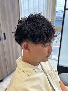 ブルーベイル(Blue Veil.) 30代40代無造作マッシュメンズパーマショート☆大人ビジネス