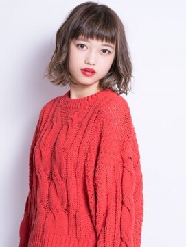 クアトロ グランシュ 川崎店(QUATRO × GranCieux) ルーズウェーブワイドバングボブ
