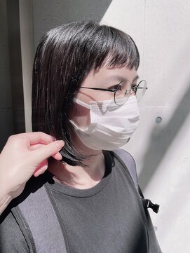 ポー 三軒茶屋(poh) ブラック/オン眉/ボブ/カジュアル*三軒茶屋駅