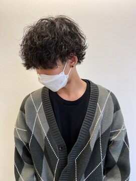 レフ(LEF) 【オダオススメ！】メンズボブウルフ×無造作ウェーブ