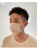 ビジネスメンズパーマ+マーブ