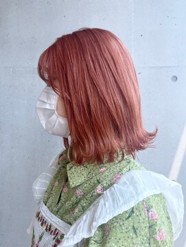 ゲーム 吉祥寺店(GAME) コットンピンク×外はねミディアムボブ