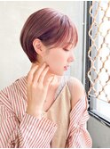 Siena20代30代　ハンサムショート×ピンクベージュ　渋谷