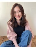 ミディアム　セミディ　フレンチガーリー