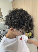 ツイストパーマ×ハイライト