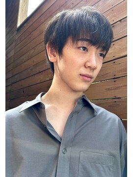 ナループロアオハナ(Nalu pu loa ohana) メンズマッシュ/メンズカラー/透明感カラー/オリーブベージュ