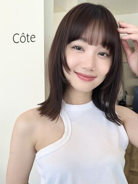 コート 表参道(Cote) Cote 美髪/オリーブベージュ/セミディ//カットレイヤー