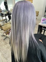 アジールヘア 所沢プロペ通り店(agir hair)&nbsp;ラベンダーシルバー小顔カットワンレンケアブリーチ所沢練馬韓国