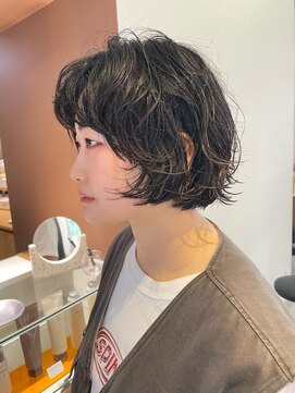 ツナグ(tsunagu) ボブパーマ、ワンカールパーマ、暗髪パーマ
