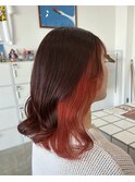 inner color / red orange brown