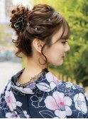 ゆるふわアップ♪着物ヘア./浴衣ヘア/卒業式ヘア/成人式ヘア
